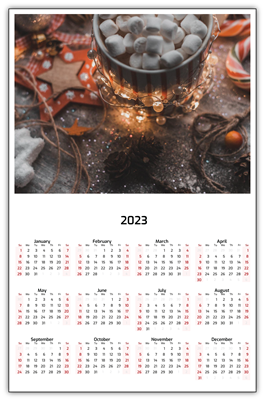 2023 Calendar - 5.5 x 8.5 Laminated